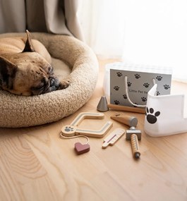 Jabadabado drevený veterinárny kufrík detský so stetoskopom a magnetickým uzáverom