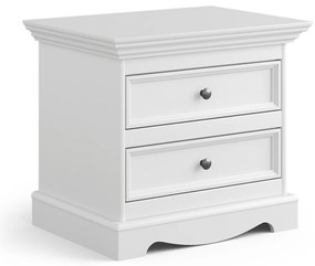 PROXIMA.store - Rustikálny nočný stolík - BELLUNO ELEGANTE FARBA: biela