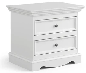 PROXIMA.store - Rustikálny nočný stolík - BELLUNO ELEGANTE FARBA: biela