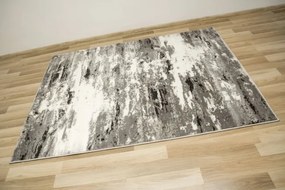 Koberec Victoria 8815B betón, sivý / čierny / krémový