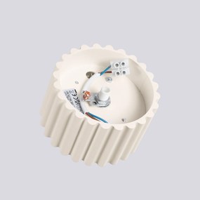 Stropné svietidlo Aura, 1x béžové hliníkové tienidlo, (6 cm)