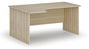 Kancelársky rohový pracovný stôl PRIMO WOOD, 1600 x 1200 mm, ľavý, dub prírodný