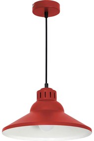 Luster na lanku WORKS 1xE27/15W/230V červená