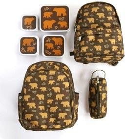 A Little Lovely Company - súprava štyroch desiatových škatuliek - medvede