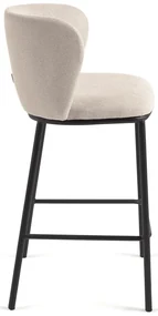 Béžová barová stolička (výška sedadla 65 cm) Ciselia – Kave Home