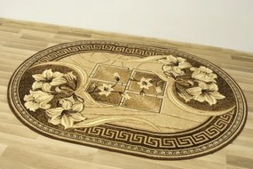 Koberec GOLD 365/12 béžový / hnedý ovál