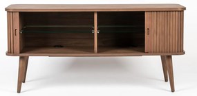 Hnedá komoda s posuvnými dvierkami Zuiver Barbier