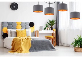 Závesné svietidlo Shade Spider, 4x textilné tienidlo (mix 6 farieb), (výber z 2 farieb konštrukcie), g