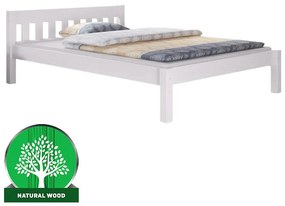 Posteľ Pino 160x200 borovica morená biela