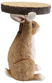 Rabbit Animal príručný stolík hnedý Ø32 cm