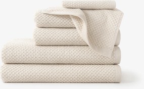 Goldea bavlnený froté uterák / osuška micro pure - mandľový 70 x 140 cm