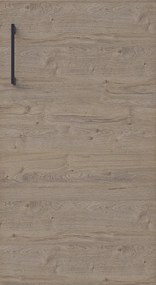 Moderná rohová kuchyňa 230 x 170 HORIZON R3, dub prímorský / grafit