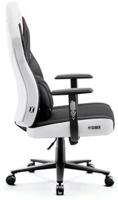 Herné kreslo Diablo X-Gamer 2.0 Normal Size: čierno-biele