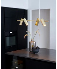 Nordlux - Závesný luster na lane ALANIS 4xGU10/15W/230V mosadz