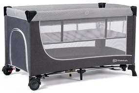 KINDERKRAFT SELECT - Cestovná postieľka LEODY šedá