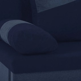 3-miestna Rozkladacia pohovka Rolo Tmavomodrá/Modrá