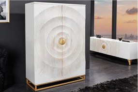 Komoda/Bar 48109 Bailey 95cm Drevo Mango Bielené  - Komfort-nábytok