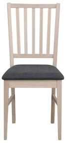 Sivá dubová jedálenská stolička Rowico Fillipa