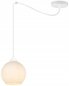 Závesné svietidlo Eliza spider, 1x biele sklenené tienidlo (výber z 2 farieb konštrukcie)