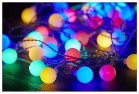 Svetelná reťaz Star Trading Partylights Berry Multi, dĺžka 7,35 m