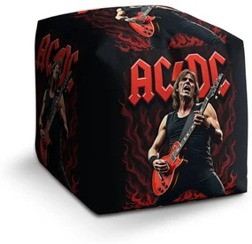 Sablio Taburet Cube ACDC Gitarista: 40x40x40 cm