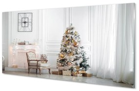 Obraz na akrylátovom skle Vianočné ozdoby 100x50 cm