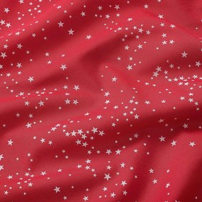 Goldea vianočná obliečka na vankúš valencia - hviezdičky na červenej 40 x 40 cm