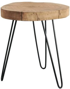 Sconto Odkladací stolík BOMBAY prírodný palisander/čierna