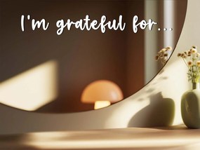 Nálepka na zrkadlo S29 – I’m grateful for...