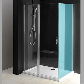 Gelco, ONE sprchové dvere s pevnou časťou 800 mm, číre sklo, GO4880