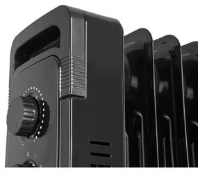 G21 Merapi olejový radiátor, 11 rebier, 2500 W,čierny