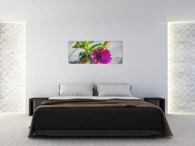 Obraz rezanej kvetiny (120x50 cm)