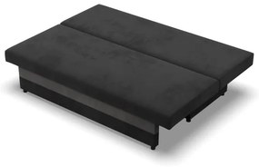 Pohovka NOLA rozkladacia, sivá / čierna