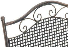 Kovová skladacia stolička Kiran (SET 2 ks) - Bronzová