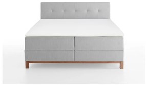 Svetlosivá boxspring posteľ s úložným priestorom 160x200 cm Catania - Meise Möbel