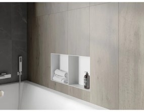 Mexen X-Wall-NR, polička na zapustenie pod obklad bez goliera 60 x 30 cm, biela, 1921603010S