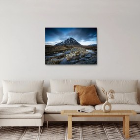 Obraz hory a rieky (70x50 cm)