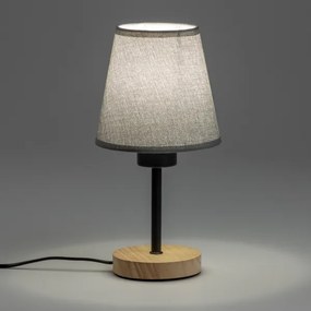 Brilagi - Stolná lampa NUBILA WOOD 1xE27/25W/230V dub/šedá