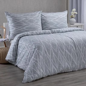 Krepové posteľné obliečky GRAY STRIPES