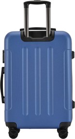 Kabínový kufor na 4 kolieskach 55x39x20cm modrá farba