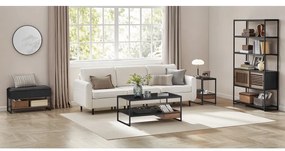 Knihovna Undro 100 cm černá/hnědá