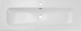 Comad Nábytkové keramické umývadlo FLY 120D DP, 121x46 cm, biela lesklá