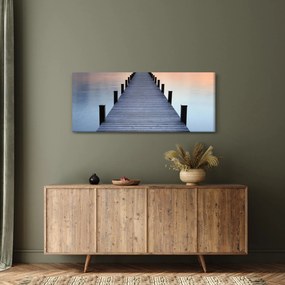 Obraz - Mólo pri jazere Starnberger, Bavorsko, Nemecko (120x50 cm)