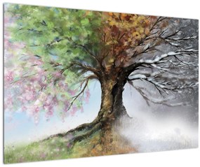 Obraz - Strom štyroch ročných období (90x60 cm)