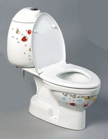 CREAVIT CREAVIT, KID detské WC kombi vr.nádržky, zadný odpad, farebná potlač, CK311.400.0F