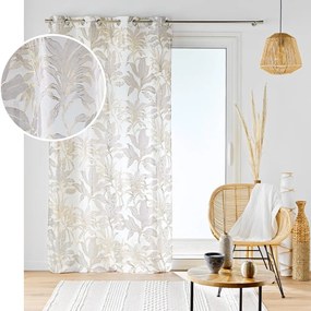 Záclona v béžovej a zlatej farbe 135x240 cm Vayana – douceur d'intérieur