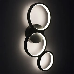 LED Nástenné svietidlo FLAMENCO LED/23W/230V 4000K čierna