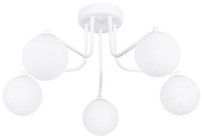 Sollux SL.1660 - Luster na tyči ASTRAL 5xG9/8W/230V biela