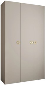 Šatníková skriňa 140 cm Carmela 40-1 (kašmír + zlatá). Akcia -21%. Vlastná spoľahlivá doprava až k Vám domov. 1126520