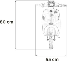 Ramiz Vozidlo Retro 23 Scooter Červená